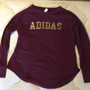 maroon Adidas sweater